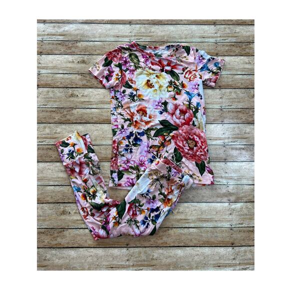 Posh Peanut Marisol Floral Bamboo Pajama Set 4T - Picture 1 of 5